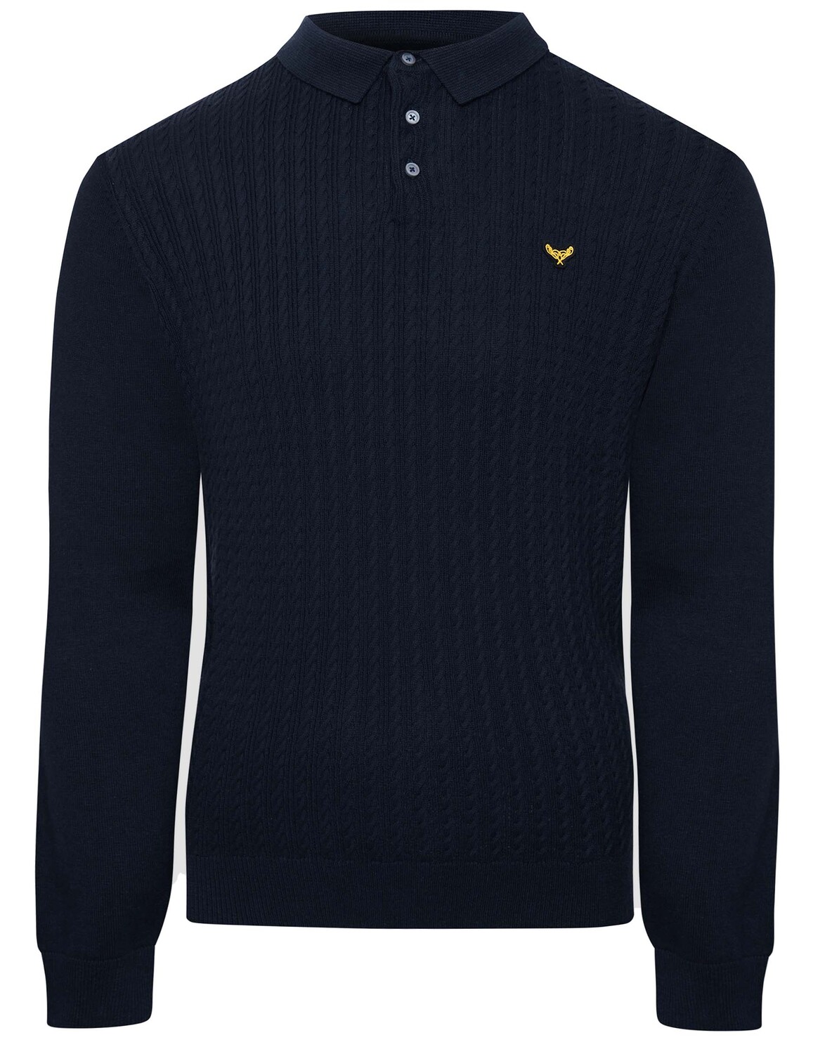 

Поло Threadbare Langarm Polo Polo Caesar, синий