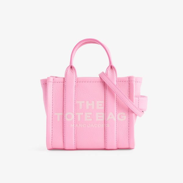 Кожаная мини-сумка-тоут Marc Jacobs, розовый