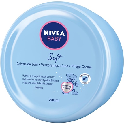 цена Увлажняющий крем Baby Soft Care с календулой 200мл, Nivea