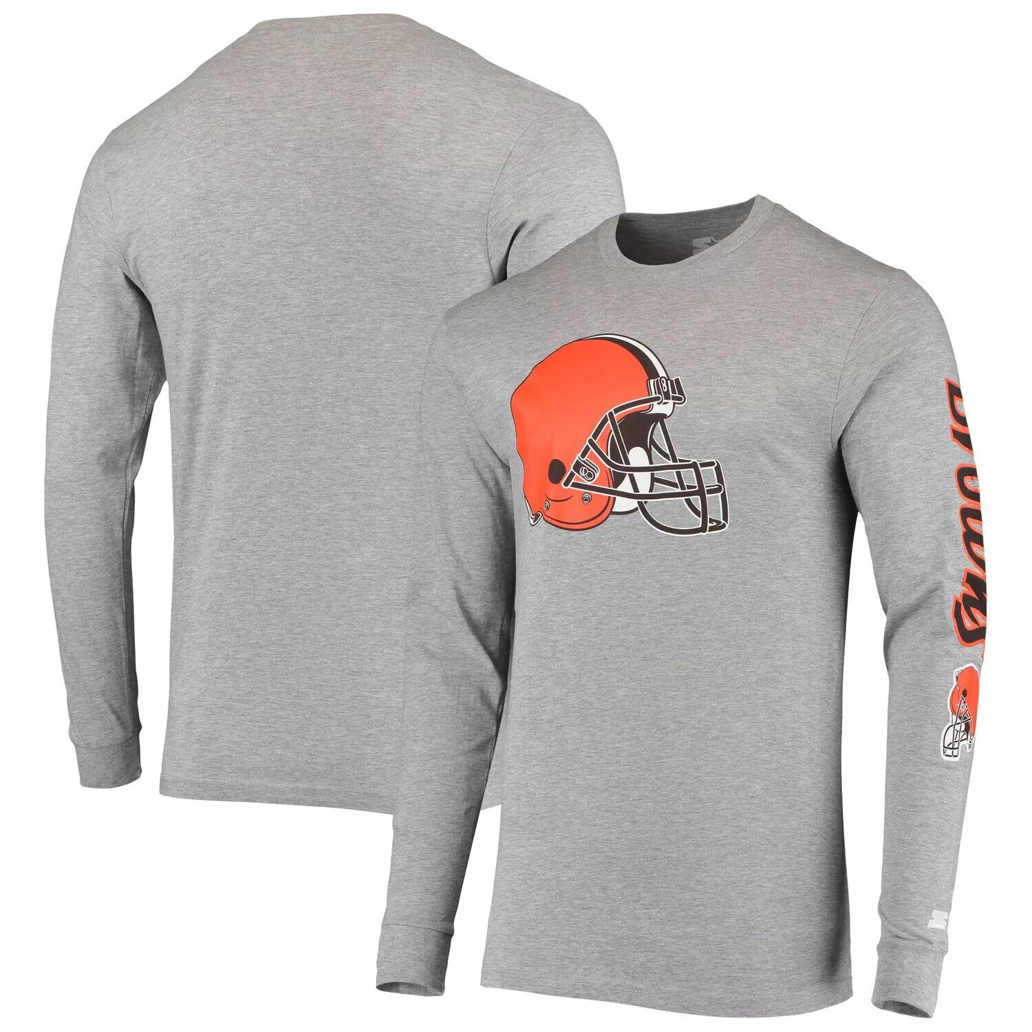 

Мужская серая футболка с длинным рукавом Cleveland Browns Halftime Starter, Серый
