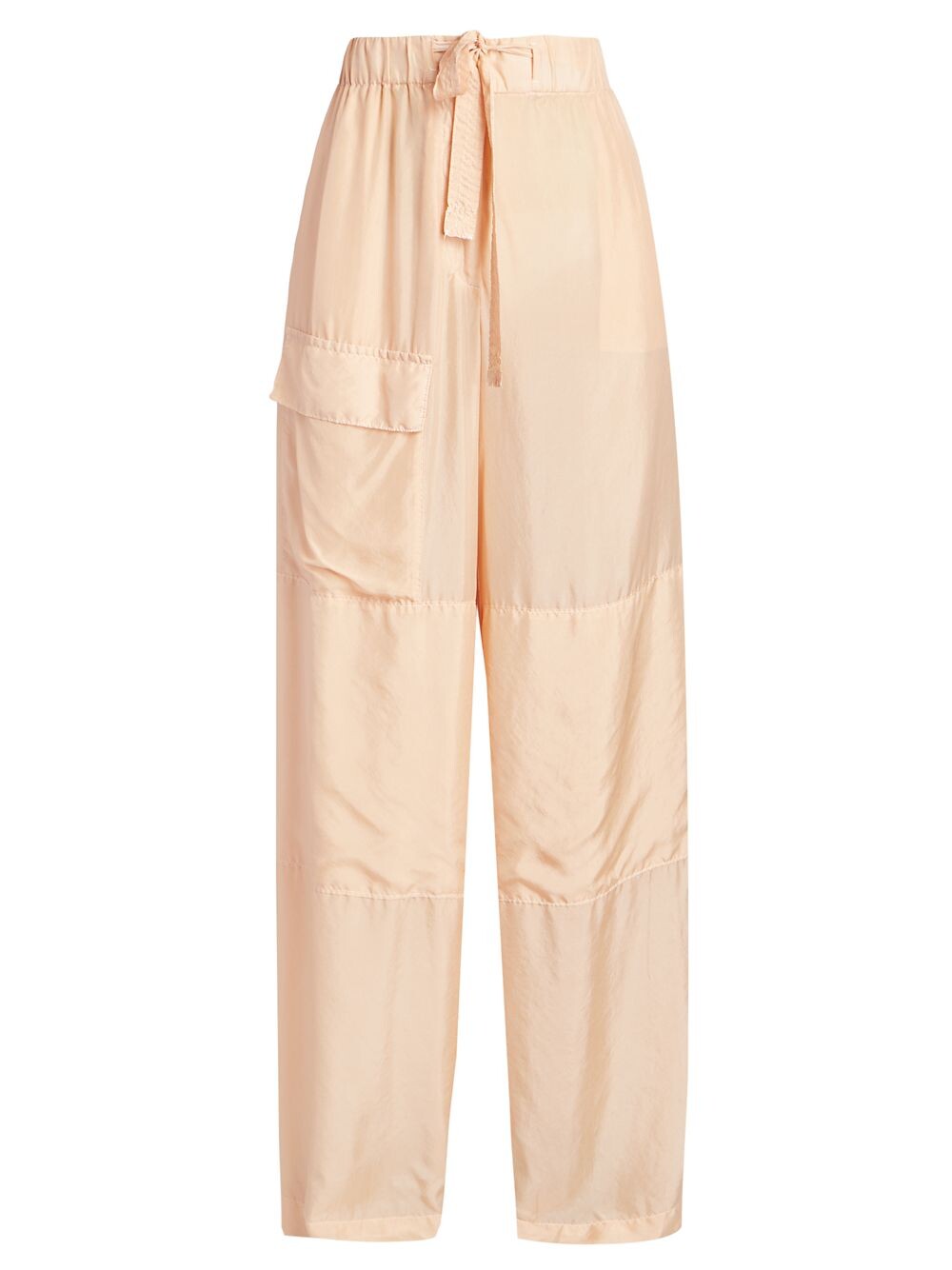 

Брюки Paint Silk с кулиской Dries Van Noten, коралловый, Красный