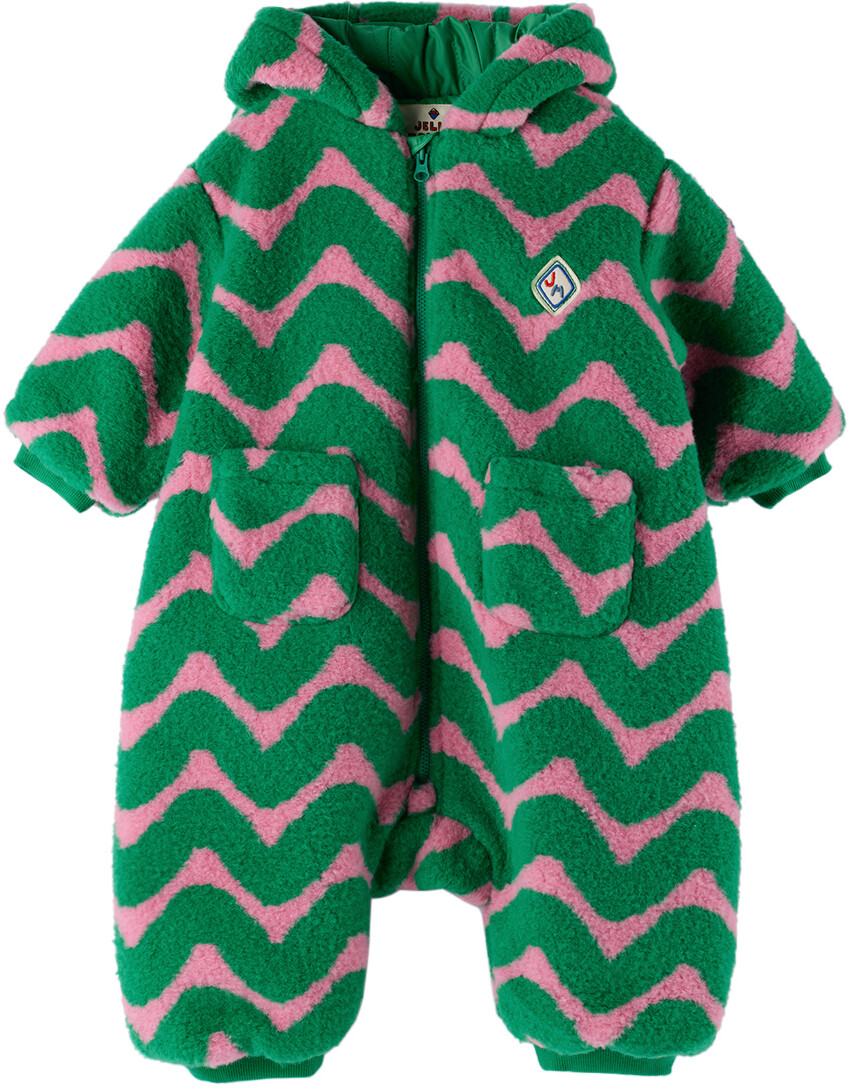 

Зеленый комбинезон Baby Green с зигзагом Jellymallow