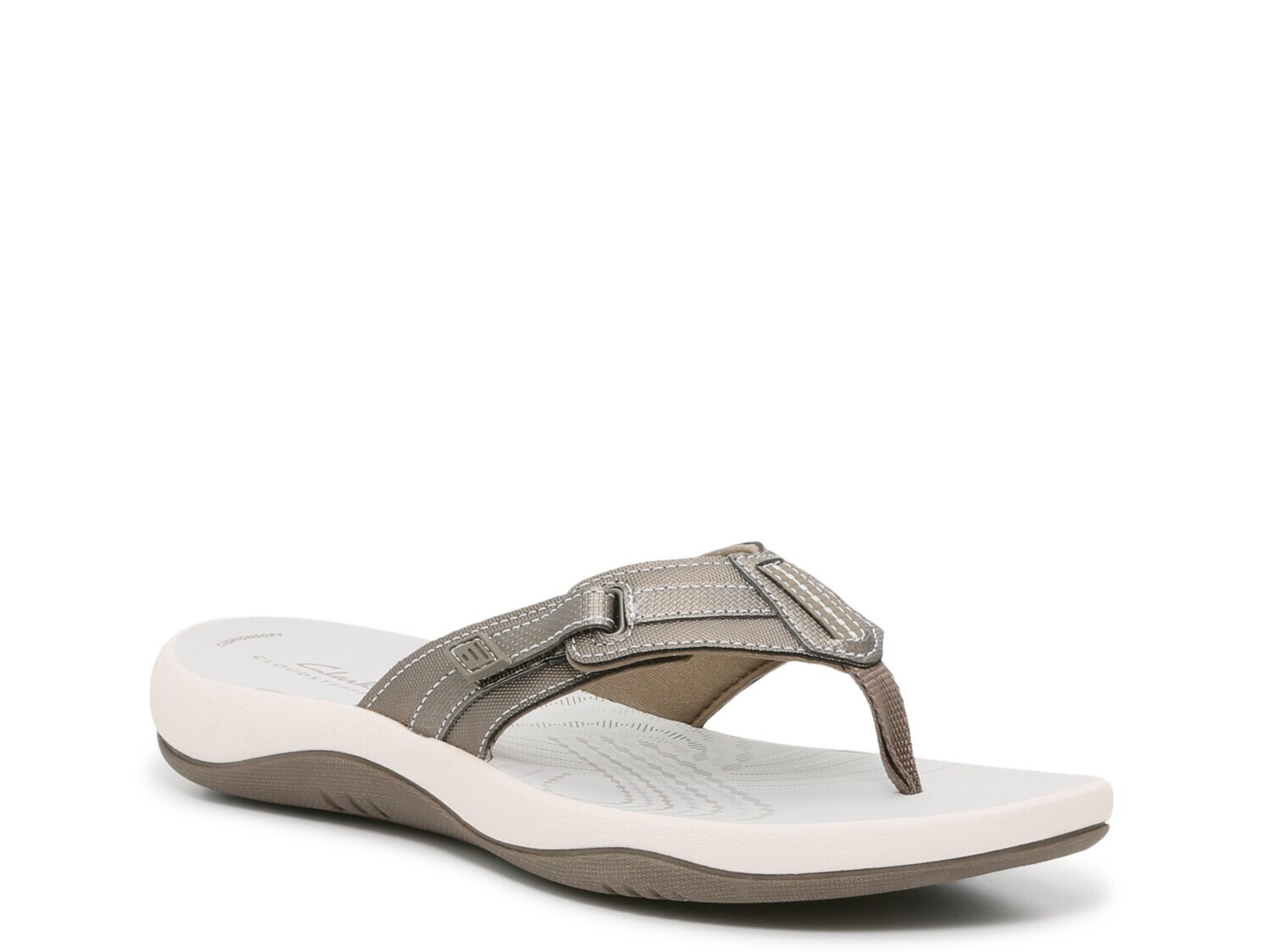 

Сандалии Cloudsteppers Sunmaze Sky Clarks, оловянный металлик