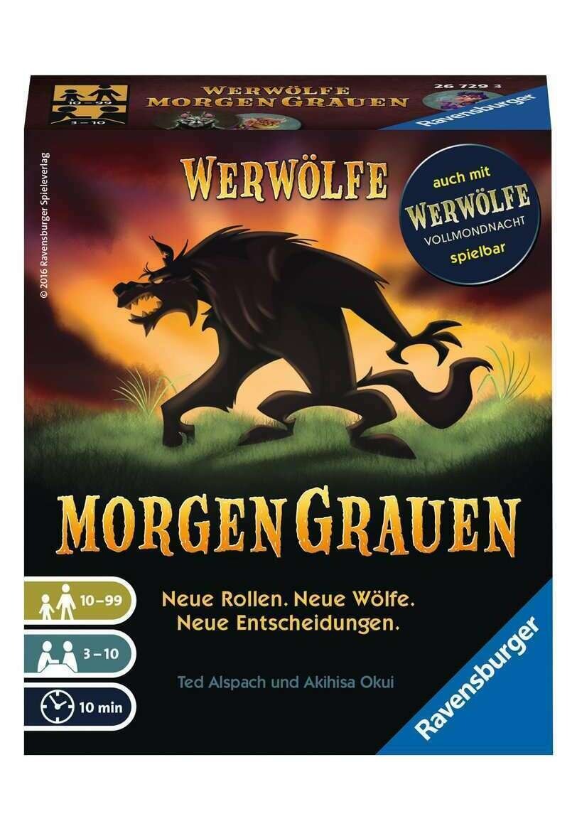 

Игра настольная WERWÖLFE MORGENGRAUEN Ravensburger, цвет mehrfarbig