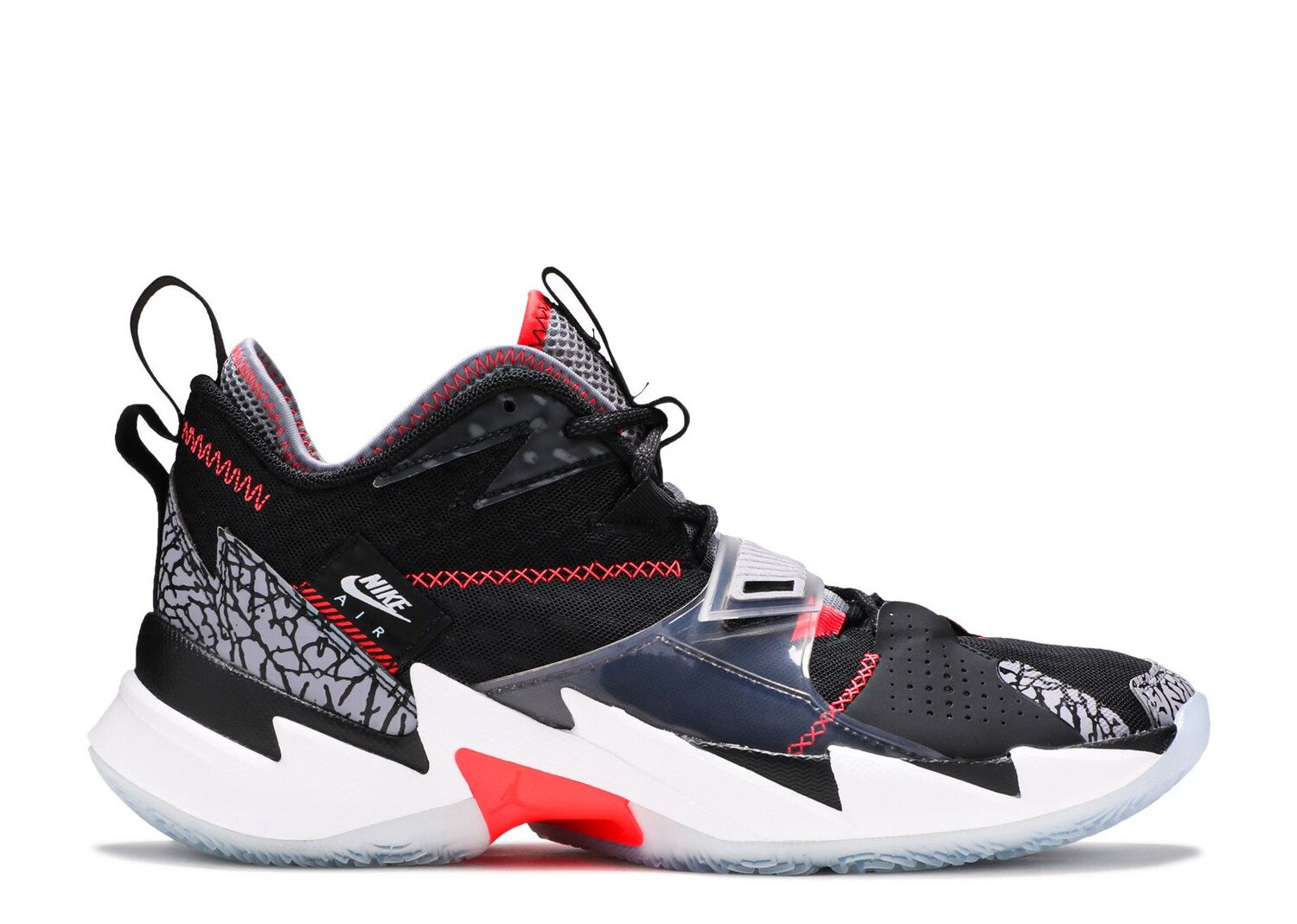 

Кроссовки Air Jordan Jordan Why Not Zer0.3 Pf 'Black Cement', черный