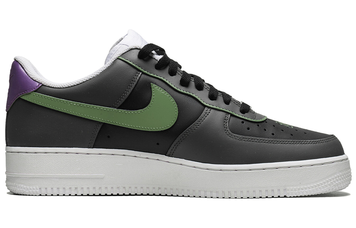 

Кроссовки Nike Air Force 1 Skateboarding Shoes Unisex Low-top Black/purple, серый