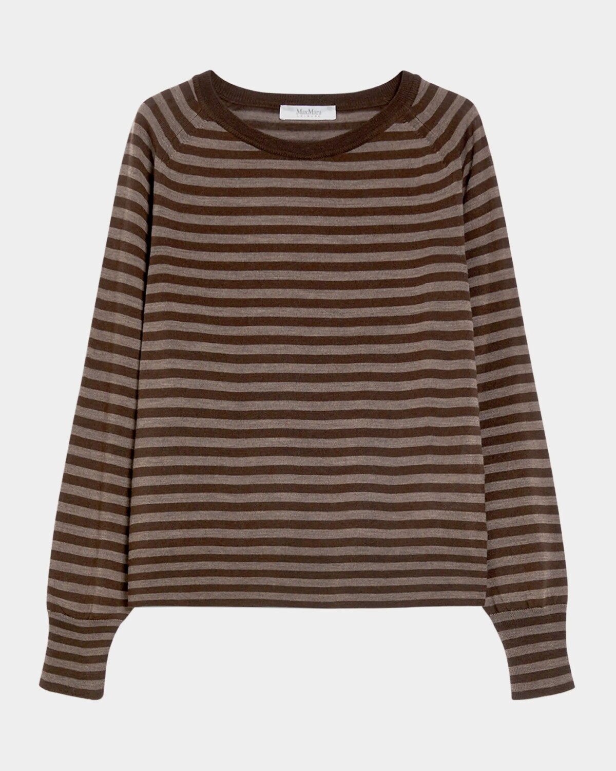 

Шерстяной свитер в полоску Quarry Max Mara Leisure, цвет Hazelnut Brown