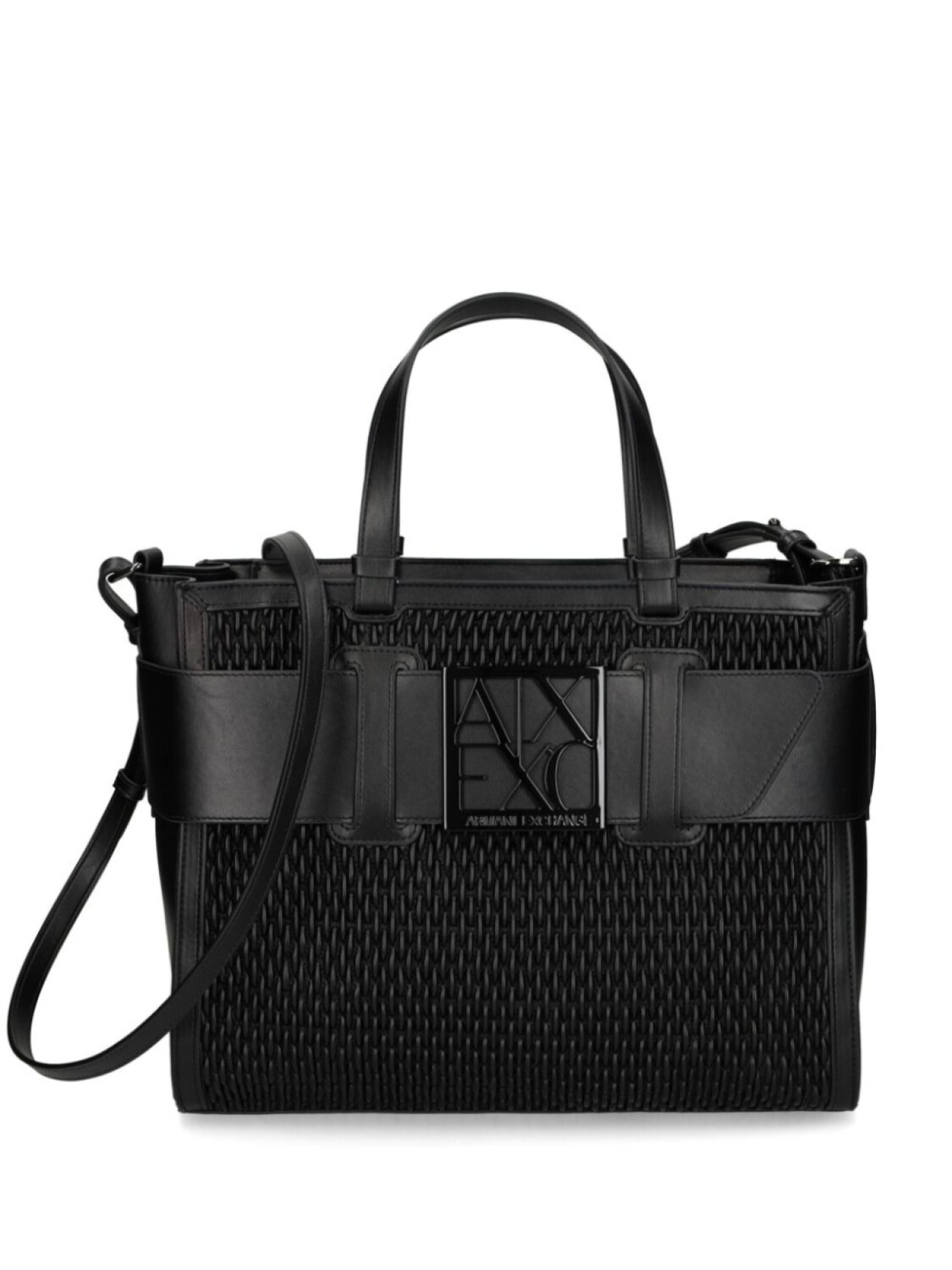 

Сумка-тоут с логотипом Armani Exchange, черный