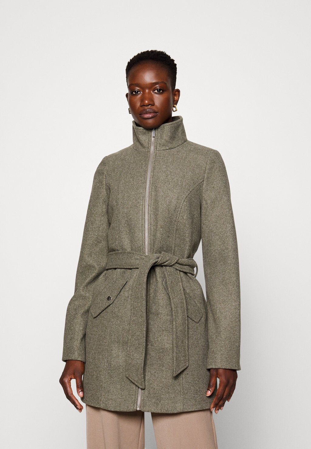 

Полупальто Vmpopally Zip Jacket Vero Moda, цвет peat melange