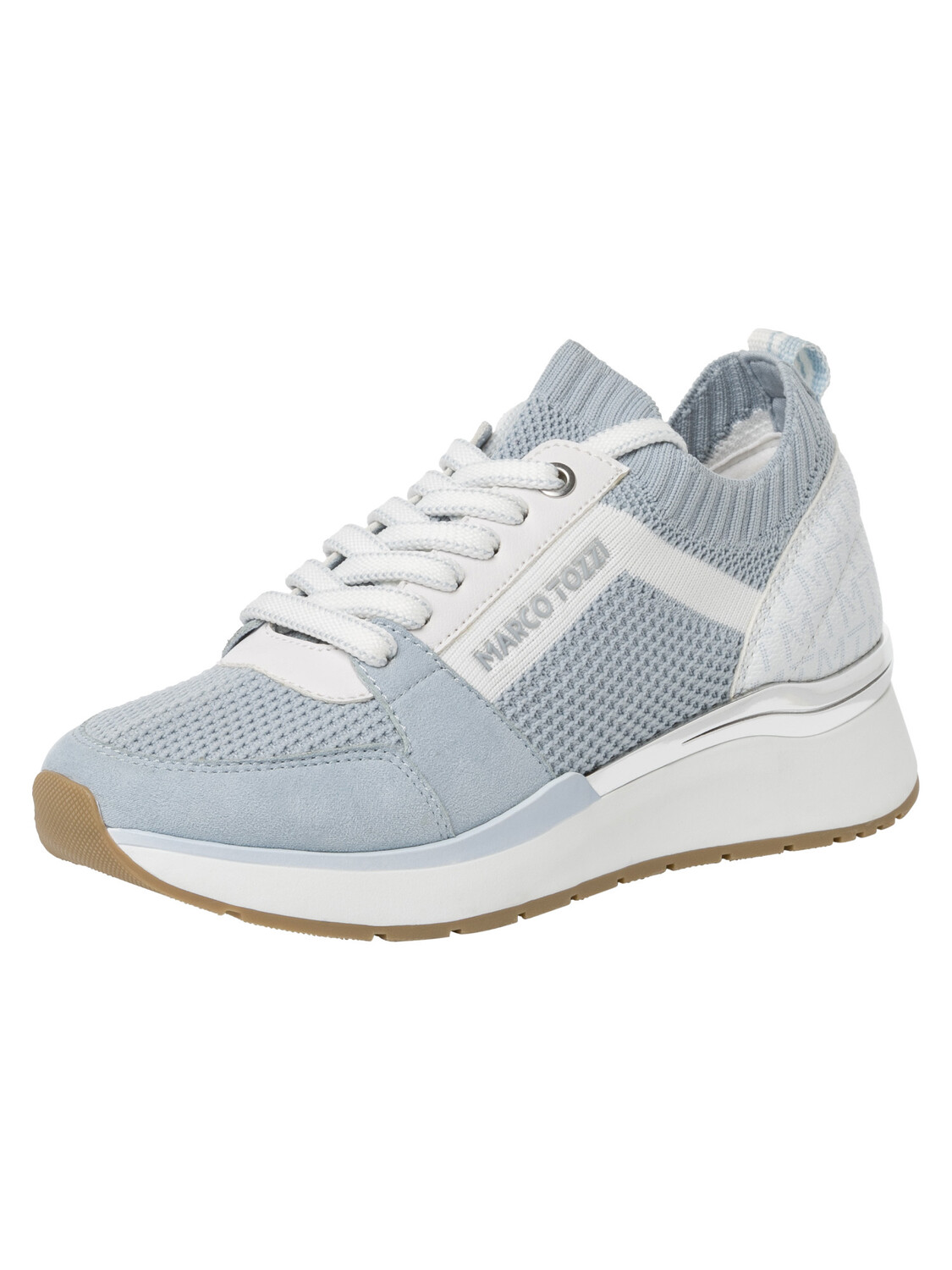 

Кроссовки Marco Tozzi Sneaker, цвет LT.BLUE COMB