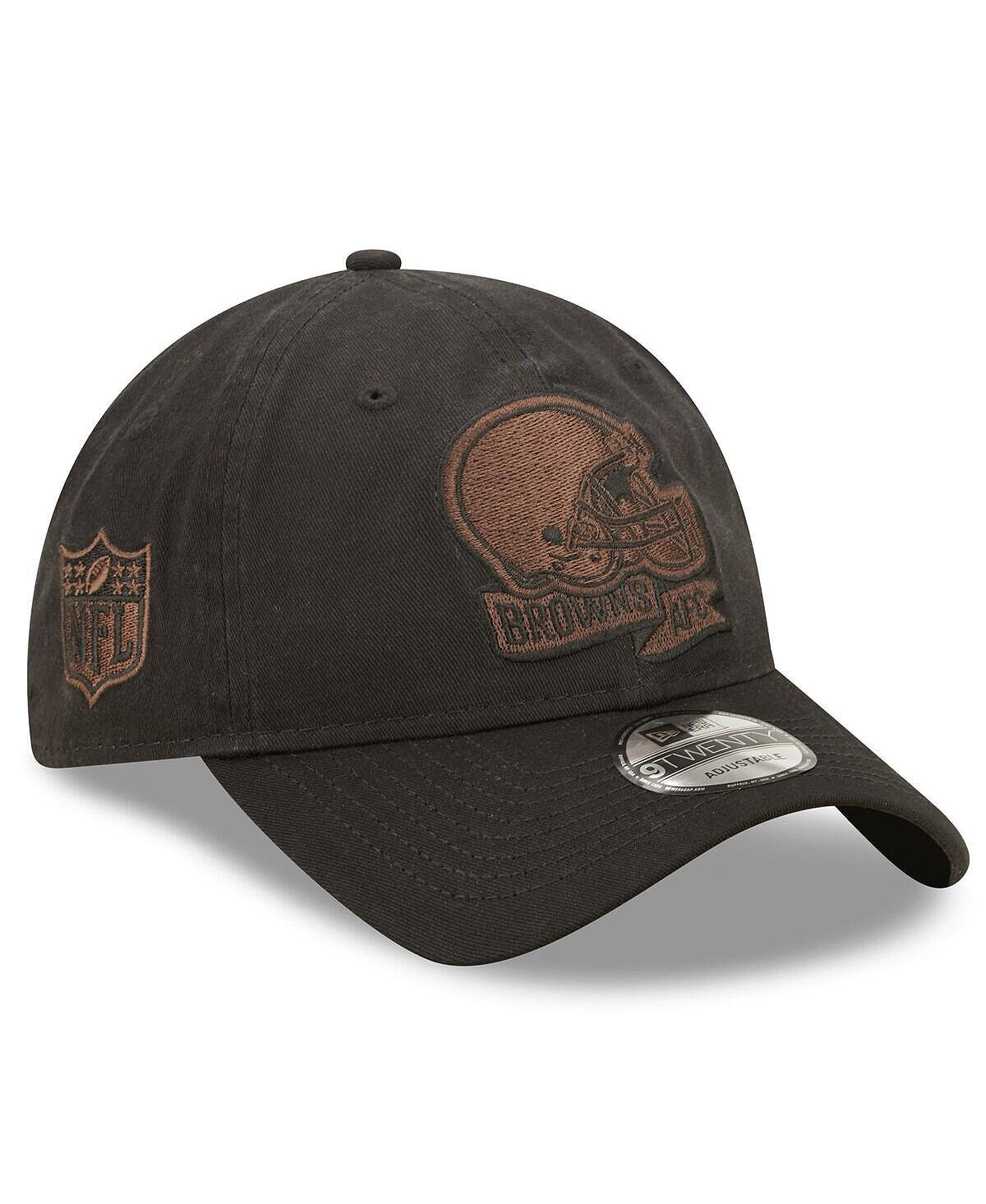 

Мужская черная кепка Cleveland Browns 2022 с регулируемой боковой линией 9TWENTY New Era