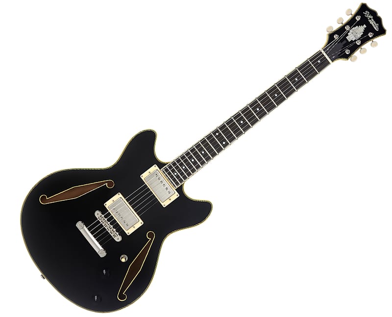 Электрогитара D'Angelico Excel Mini DC Tour Electric Guitar - Solid Black