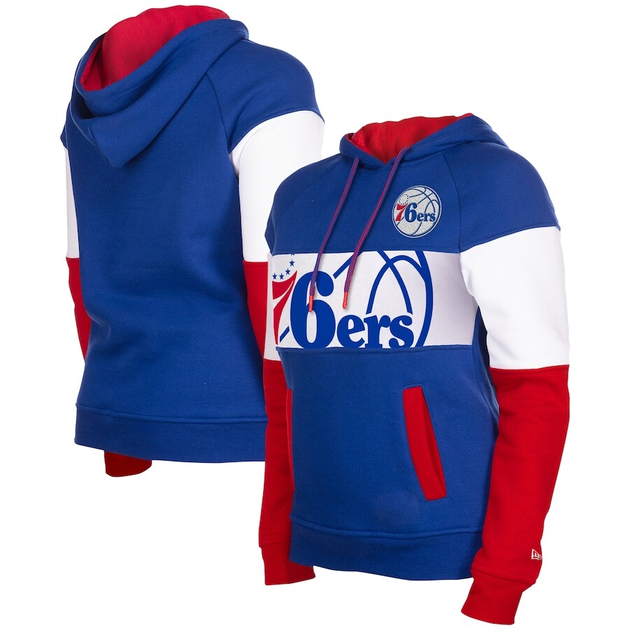 

Пуловер с капюшоном New Era Philadelphia 76Ers, роял