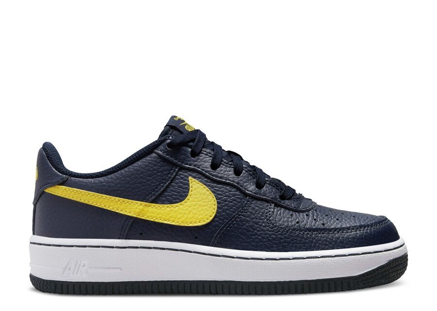 

Кроссовки Nike Air Force 1 GS, цвет Obsidian Opti Yellow