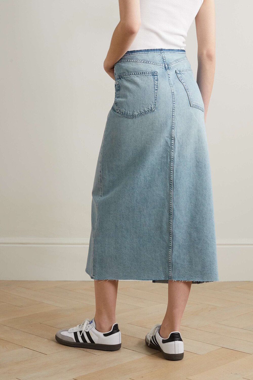 

RAG & BONE джинсовая юбка миди Clara, синий