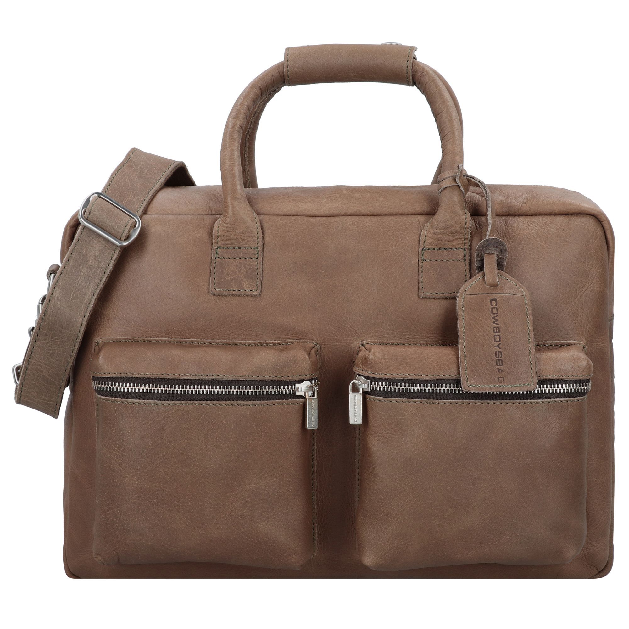 Сумка Cowboysbag The Bag Aktentasche Leder 42 cm, цвет storm grey