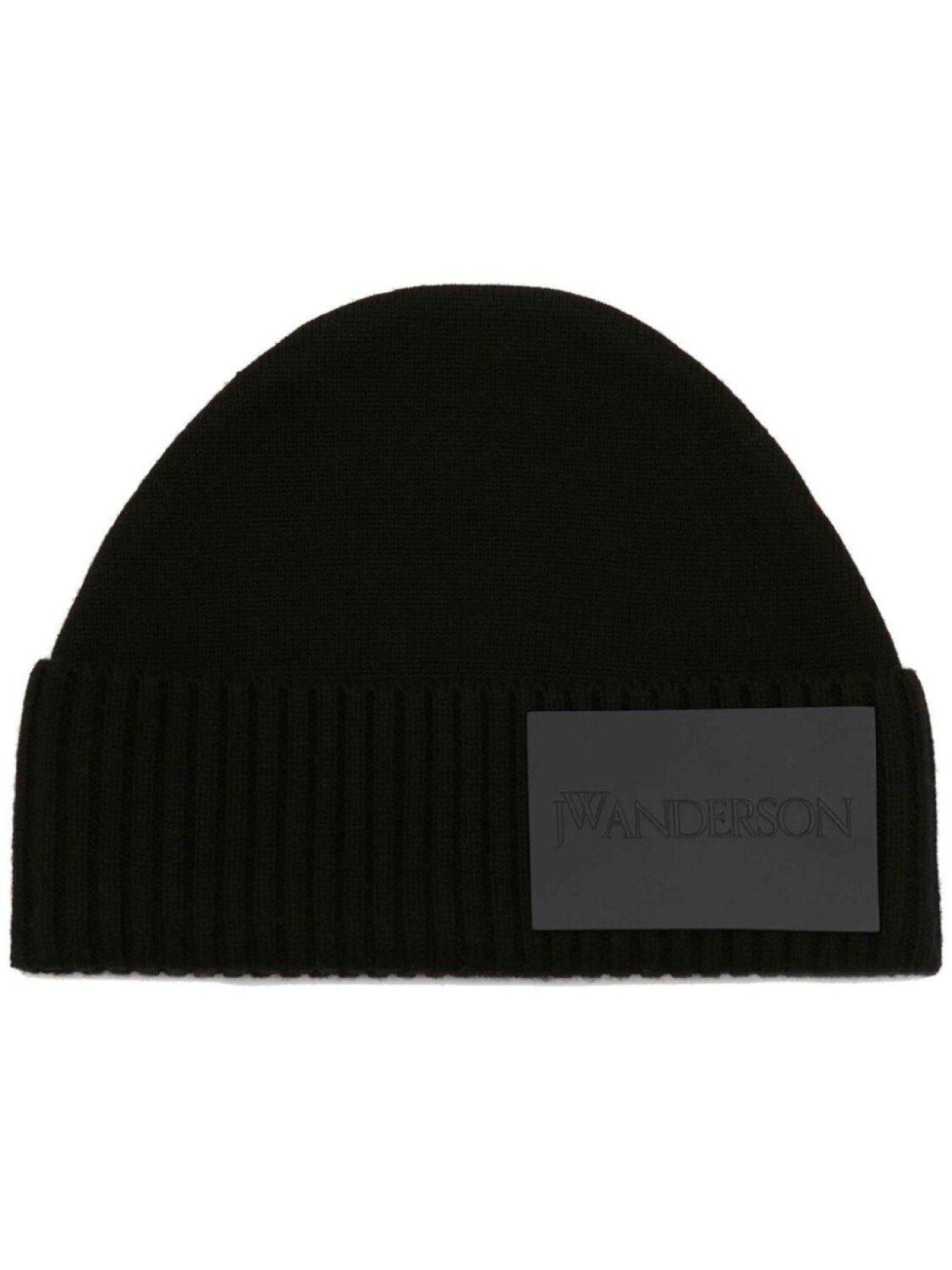 

JW Anderson шерстяная шапка бини с логотипом, черный