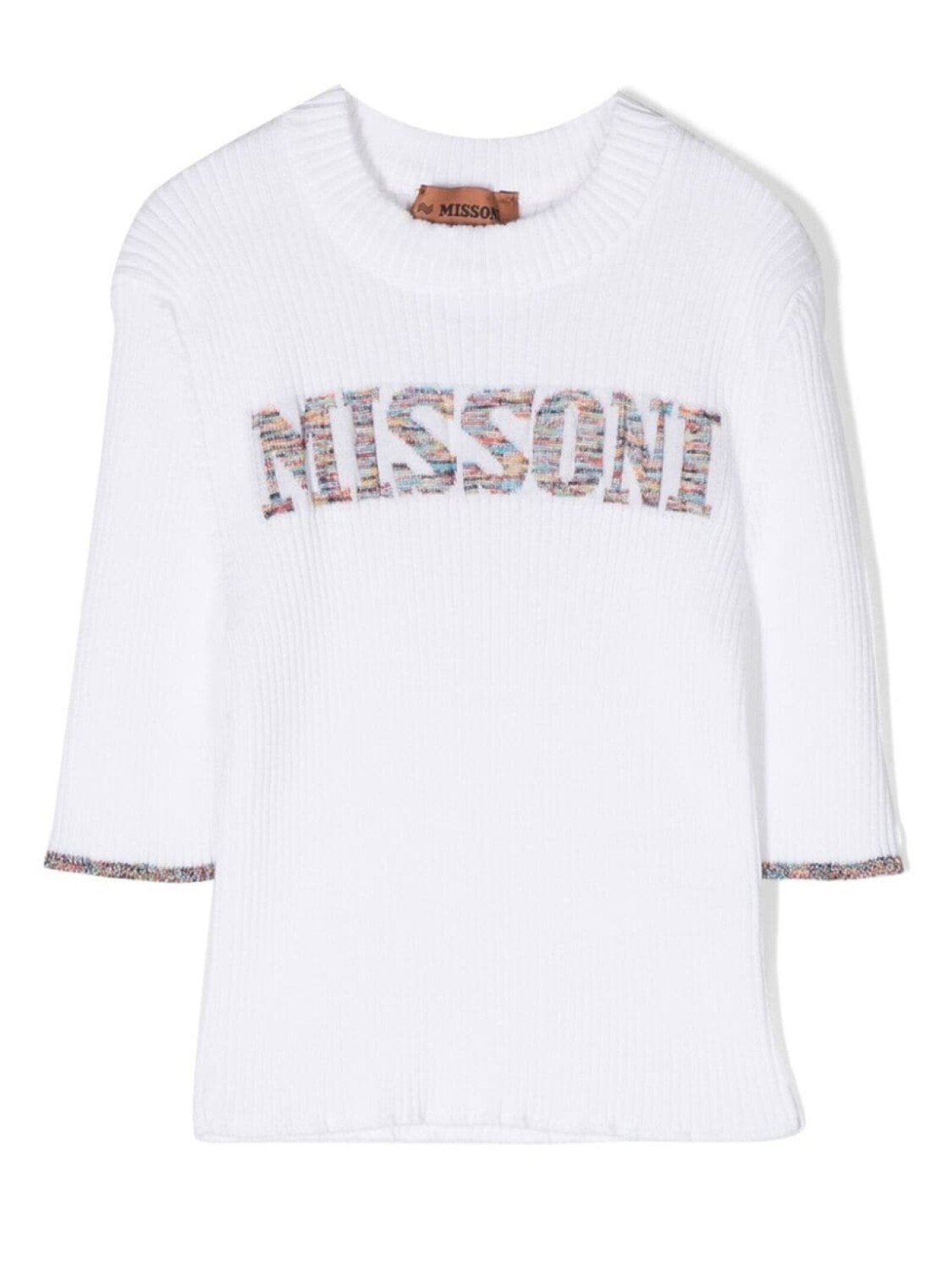 

Missoni Kids джемпер с логотипом, белый