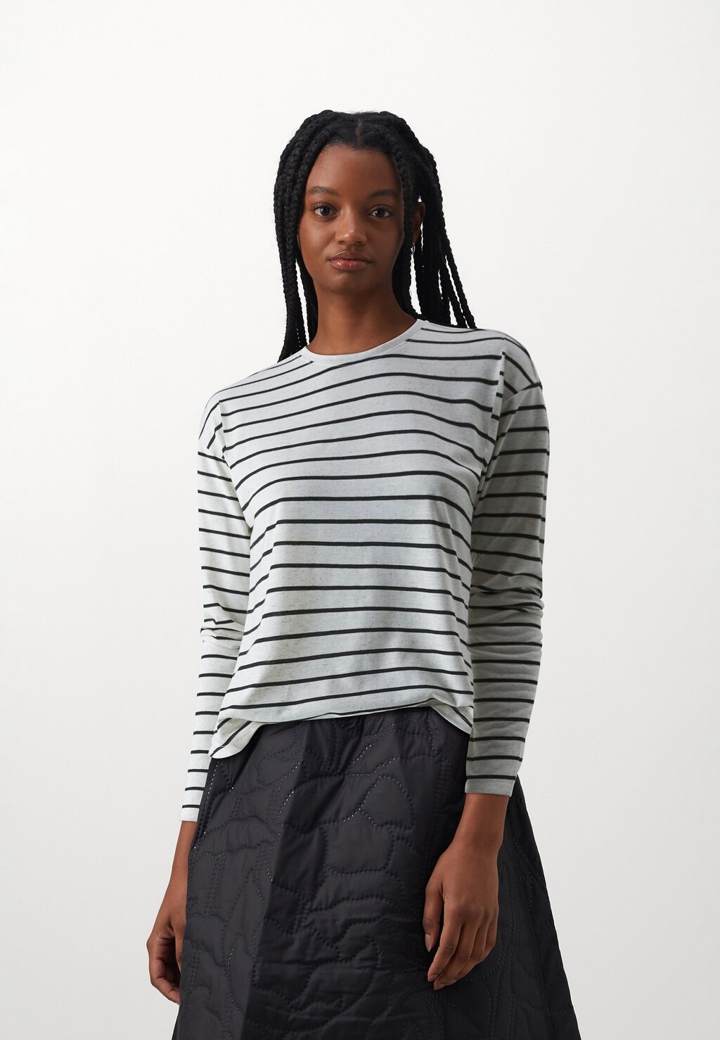 

Топ с длинными рукавами ONLCRISSIE STRIPE ONLY, цвет oatmeal/black