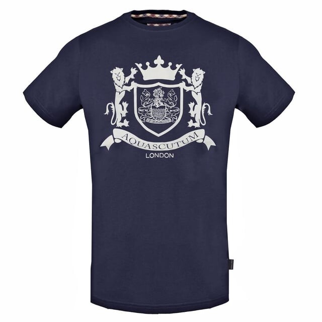 

Футболка морского цвета с логотипом Royal Aquascutum, синий