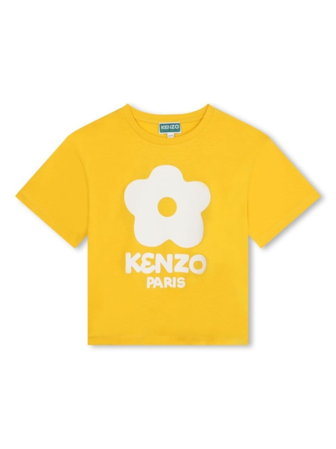 

Kenzo Kids футболка из органического хлопка с принтом Boke Flower, желтый