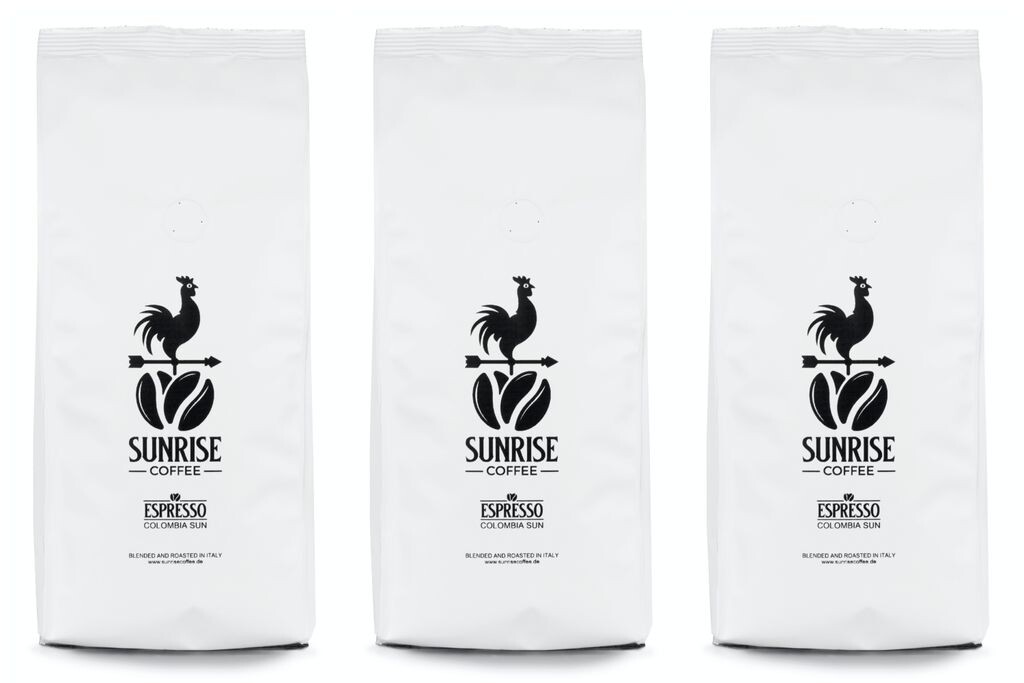 

Sunrise Coffee Эспрессо в зернах 3кг [Colombia Sun] Свежие кофейные зерна напрямую из Колумбии Кофе Арабика цельные зерна средней обжарки Идеально подходит для полностью автоматических машин и портафильтров