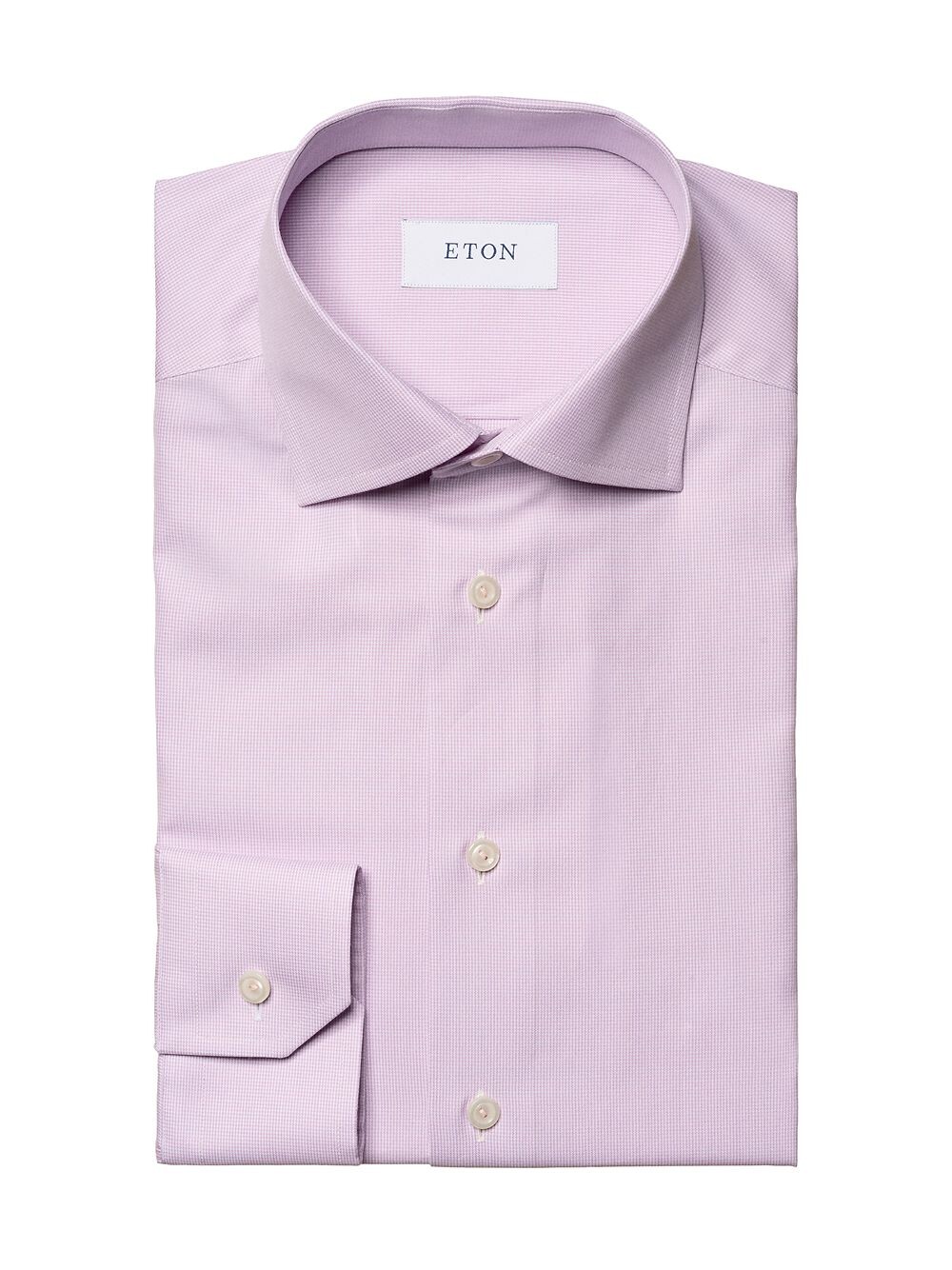 

Рубашка Slim Fit из твила с узором "гусиные лапки" Eton, розовый