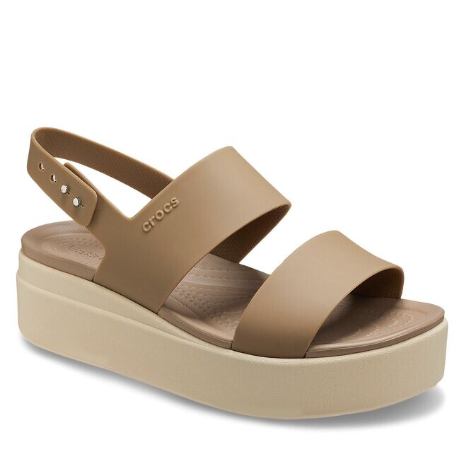 

Сандалии Crocs BrooklynLow Wedge, хаки