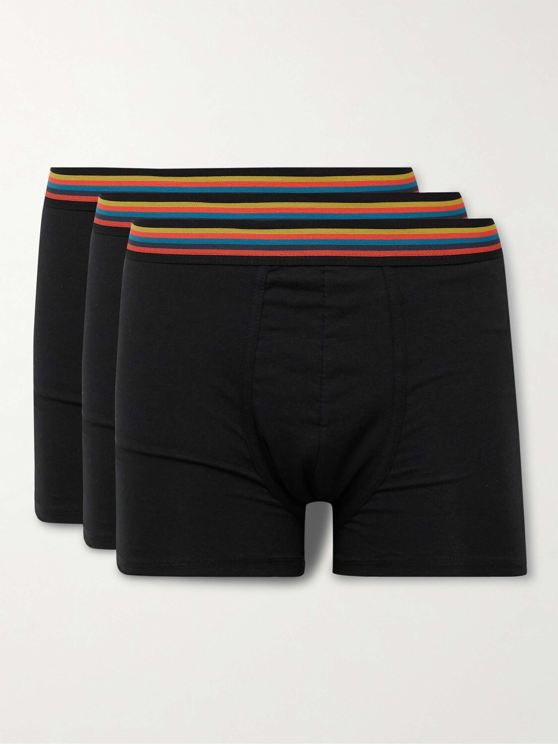 

Комплект из трех трусов-боксеров из эластичного хлопка PAUL SMITH, черный