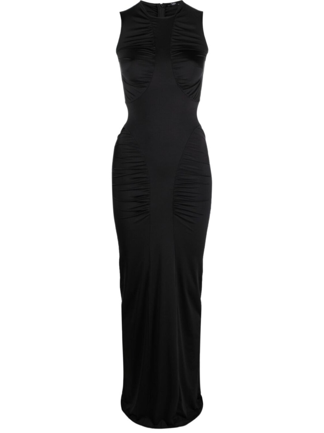 

Noire Swimwear платье макси с круглым вырезом и сборками, черный
