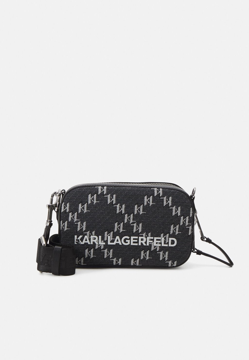 Сумка через плечо MONOGRAM CAMERABAG UNISEX KARL LAGERFELD, серый сумка через плечо monogram cube karl lagerfeld paris цвет red logo