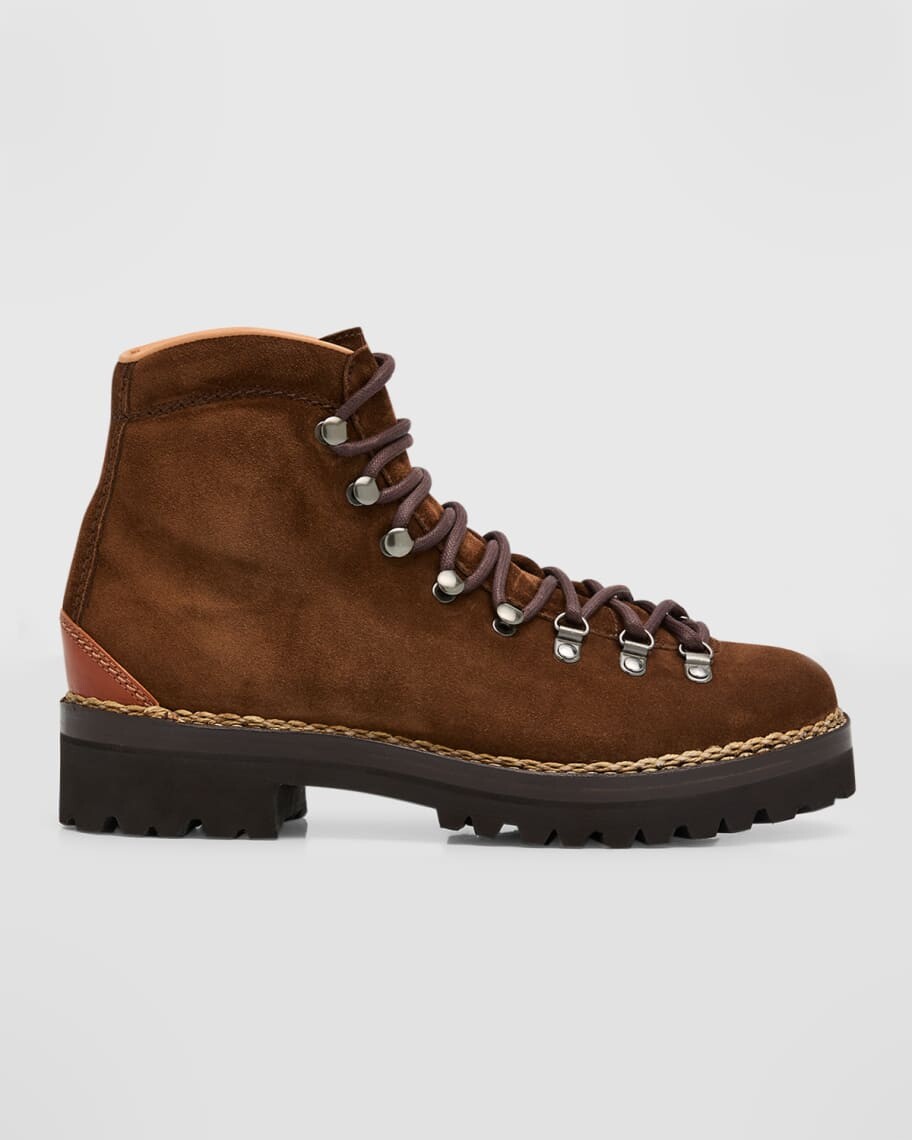 

Мужские замшевые ботинки на шнуровке Darrow Ralph Lauren Purple Label