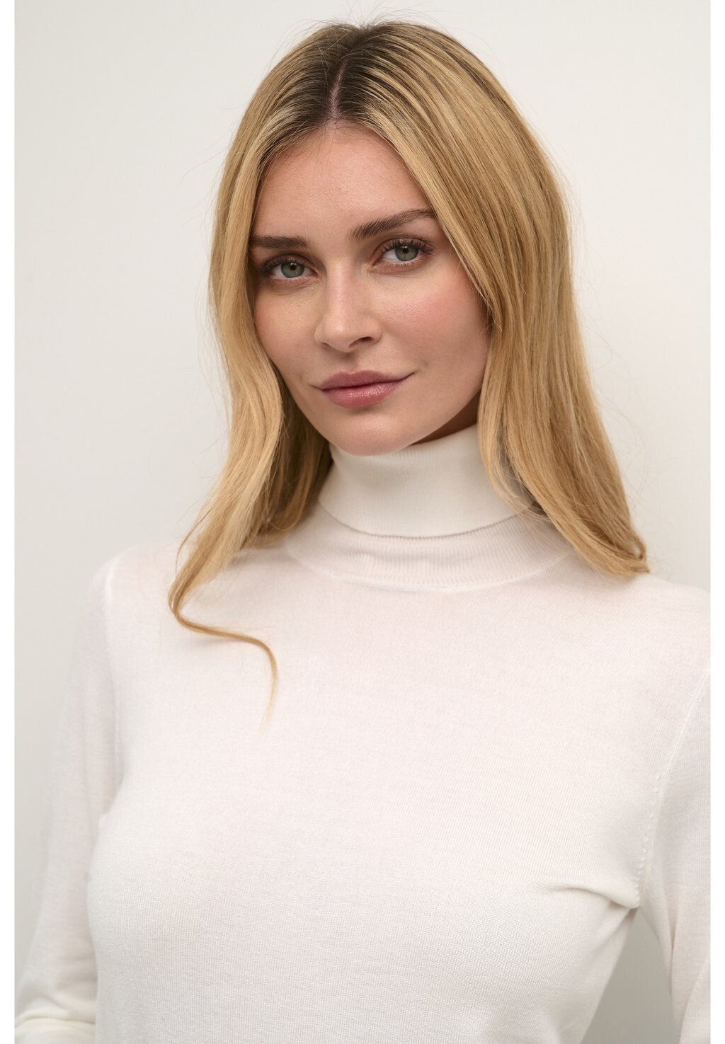

Свитер Kaffe Astrid Roll Neck, мел, Белый