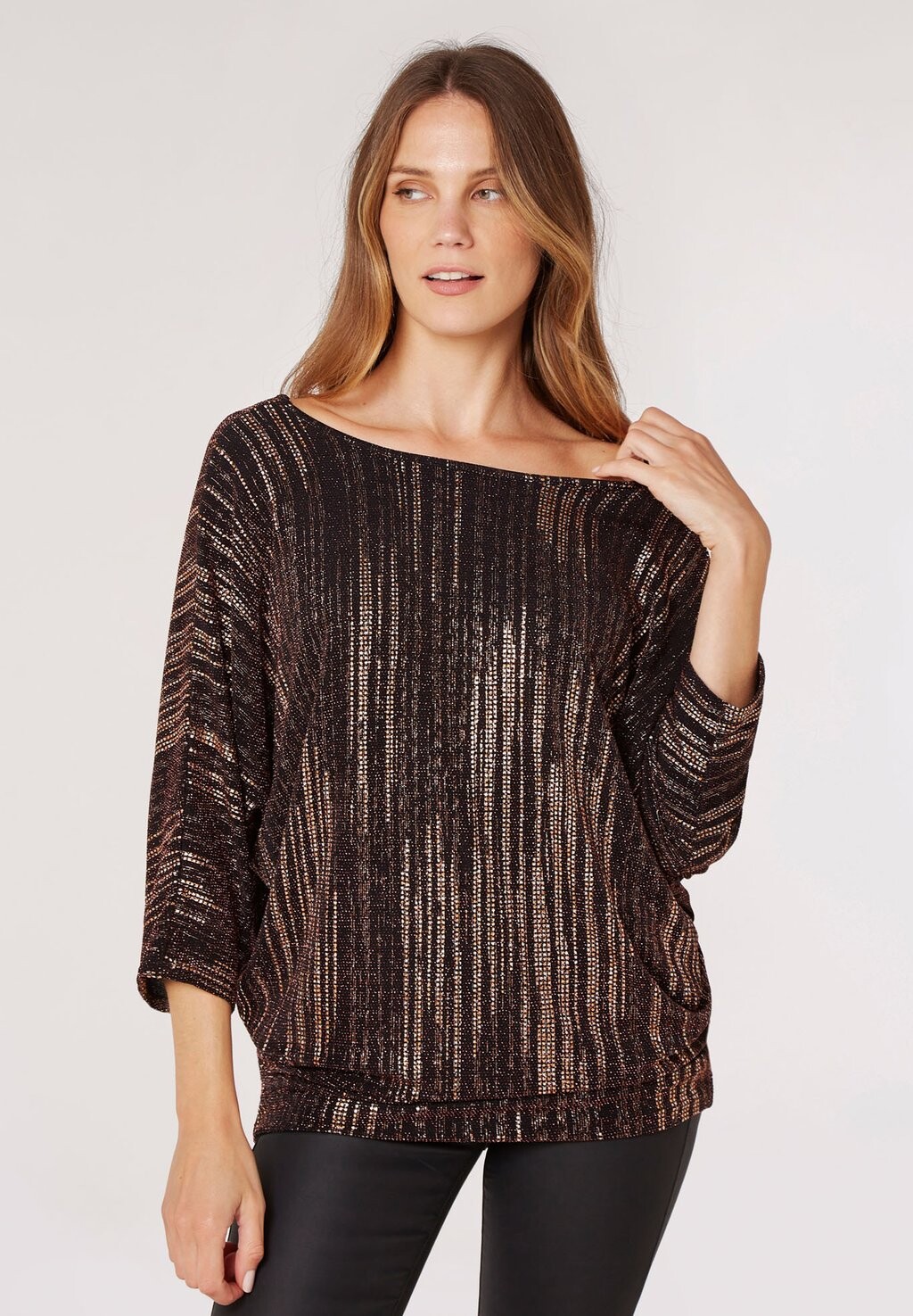 

Блузка SPARKLE BATWING Apricot, коричневый
