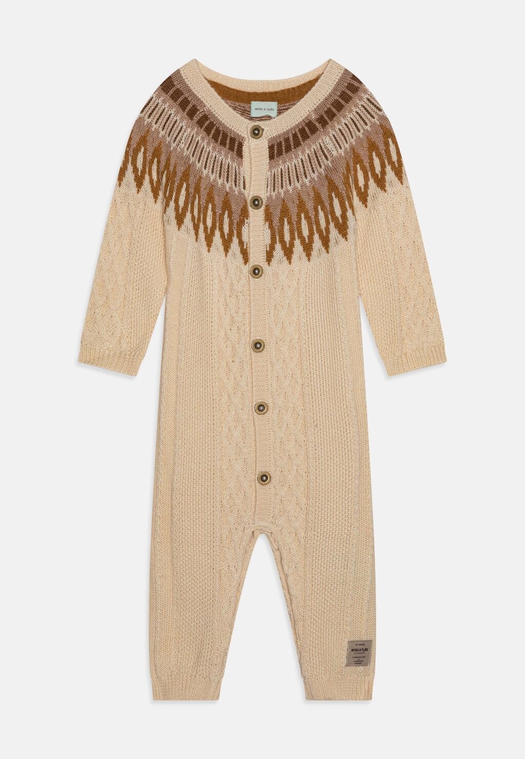 Комбинезон BABY EELEY FAIR ISLE UNISEX MINI A TURE, цвет cream