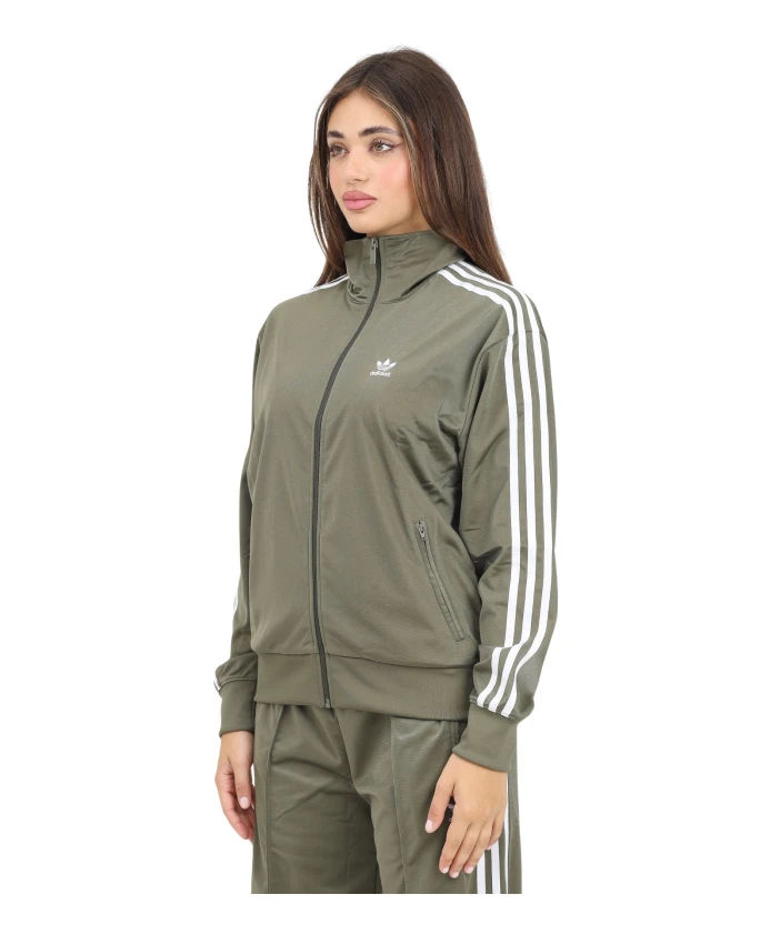 

Свитер на молнии классика свободный жар птица Adidas Originals, зеленый
