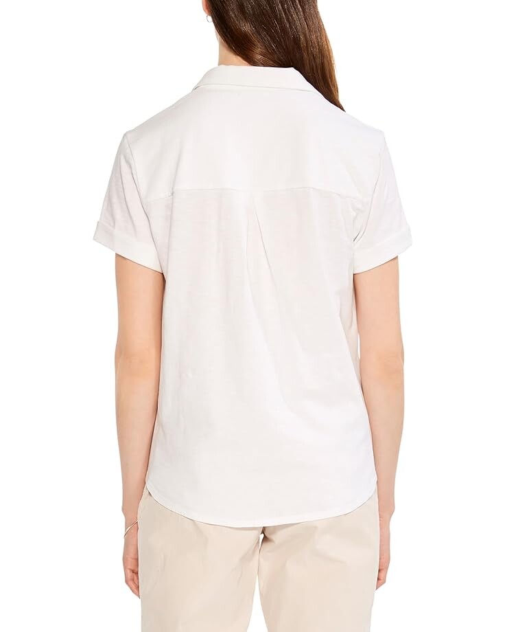 

Рубашка NIC+ZOE Short Sleeve Pocket Shirt, цвет Paper White