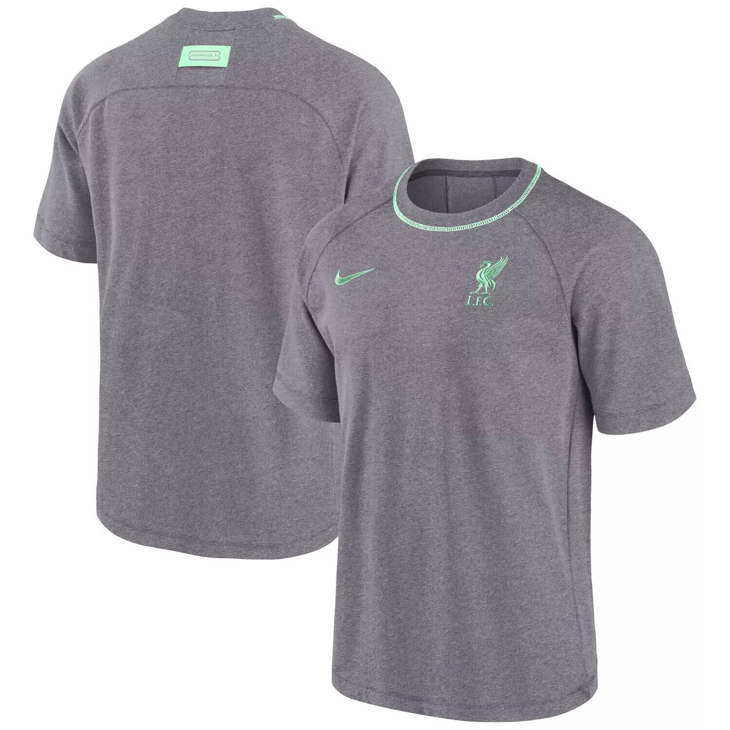

Мужская футболка цвета реглан Heather Charcoal Liverpool Travel Nike