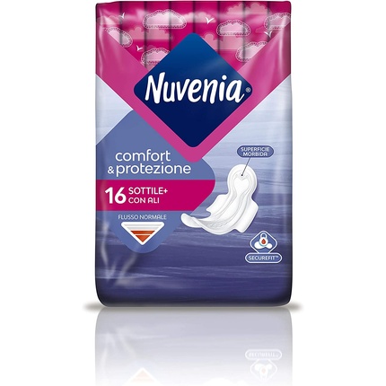 

Гигиенические прокладки Nuvenia Normal с SecureFit и крылышками, 16 шт.