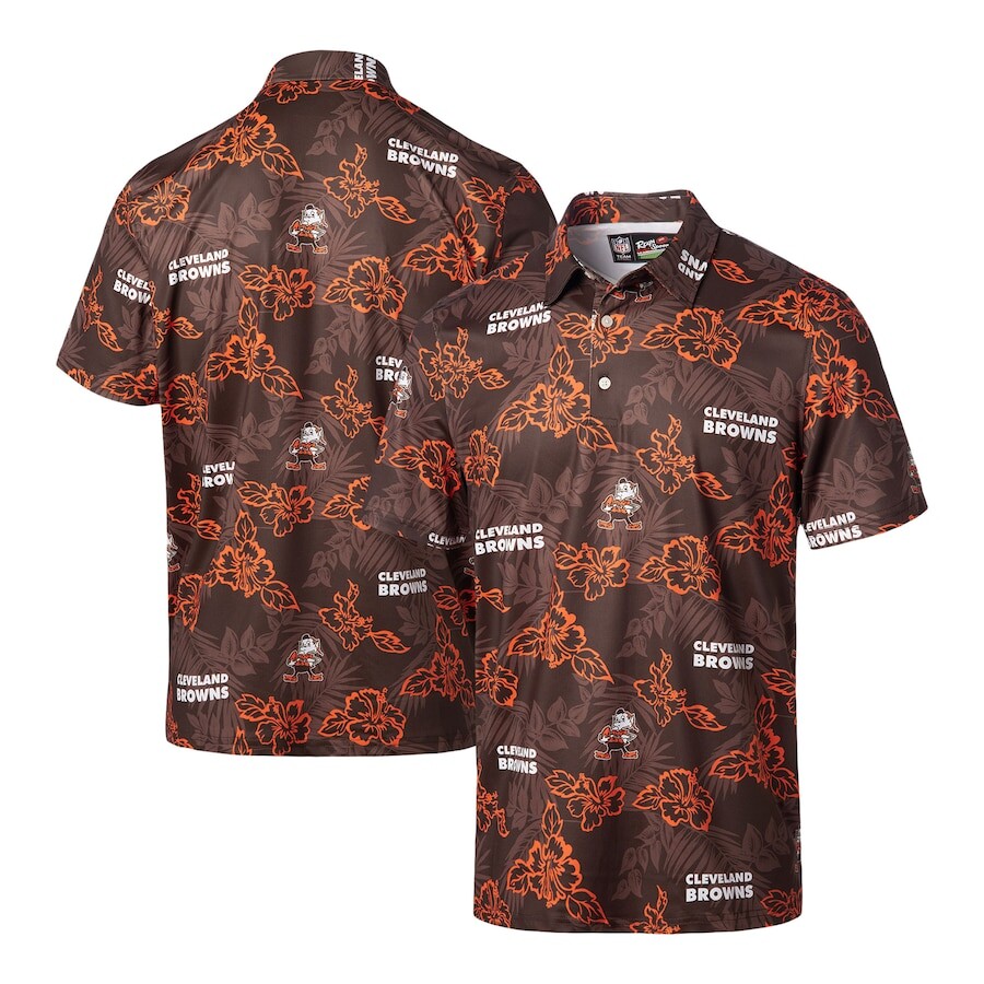 

Поло с коротким рукавом Reyn Spooner Cleveland Browns, коричневый