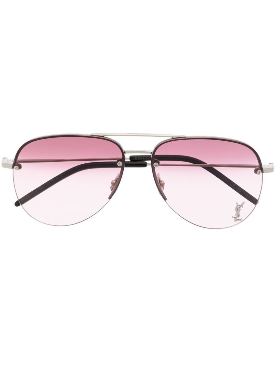 

Saint Laurent Eyewear солнцезащитные очки-пилоты SL312, серебристый