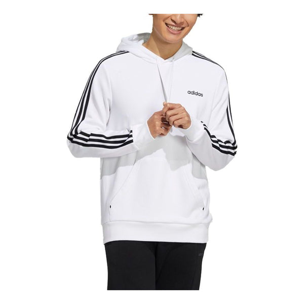 Толстовка adidas neo Casual Sports hooded Side Stripe White, белый