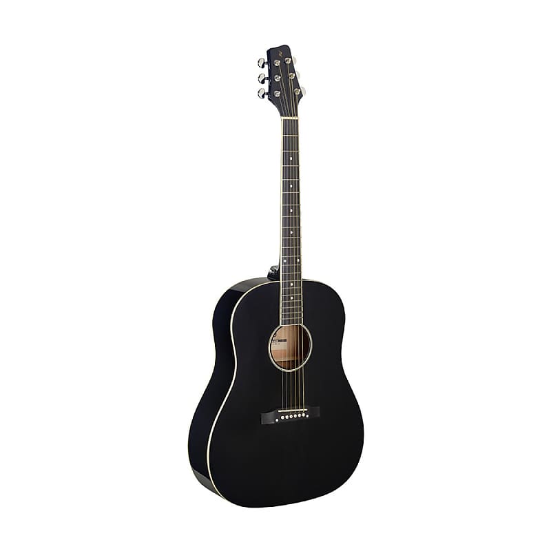 Акустическая гитара Stagg Left-Handed Slope Shoulder Dreadnought Guitar - Black - SA35 DS-BK LH акустическая гитара stagg sa35 ds bk