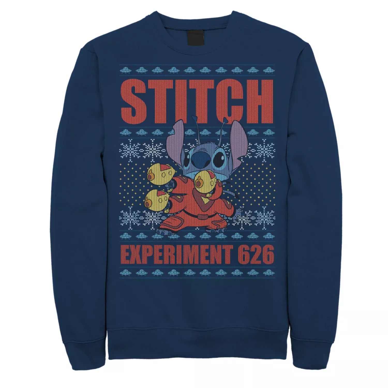 Мужской свитшот Lilo & Stitch Christmas Stitch Experiment 626 Disney 2023 stitch keychains dsiney angel lilo stitch pink car key handbag accessories girl women keyring christmas gift