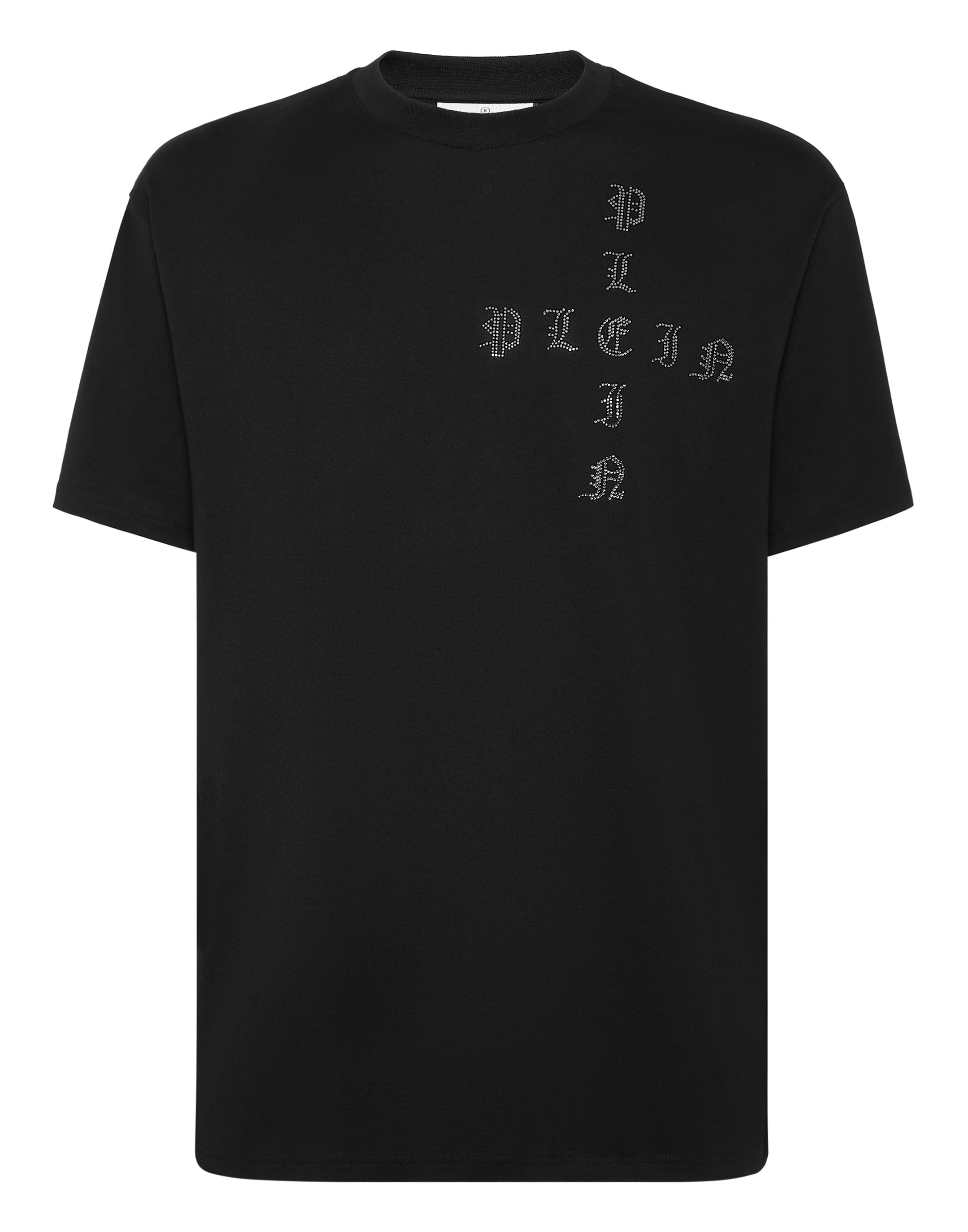 

Футболка с круглым вырезом SS Gothic Plein с кристаллами Philipp Plein, цвет Black / Black