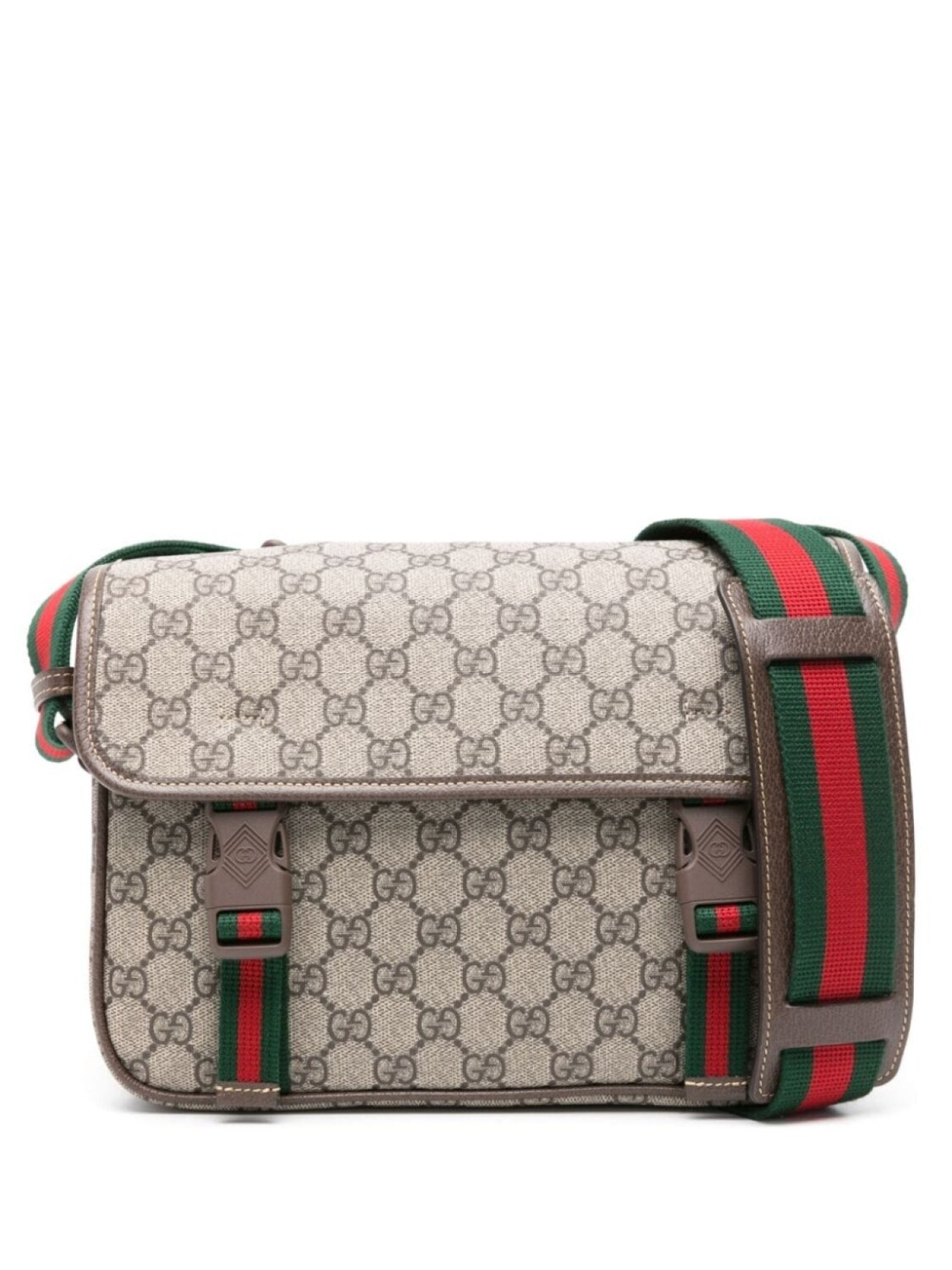 

Gucci сумка-мессенджер с узором GG Supreme, нейтральный цвет