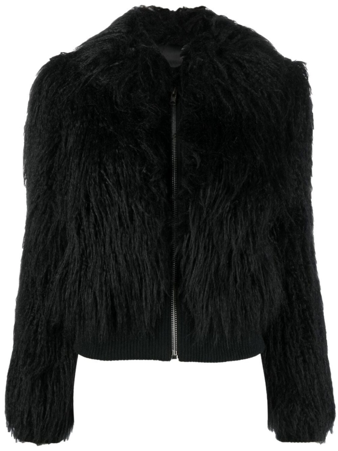 

Boutique Moschino бомбер с искусственным мехом, черный