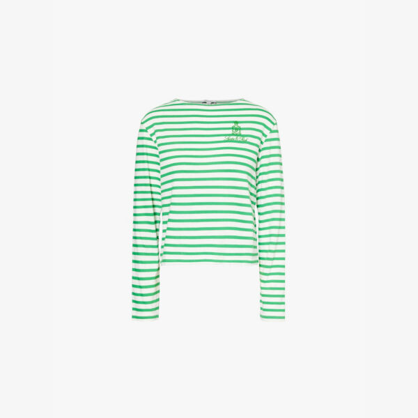 

Топ Vendome mariniere из хлопкового джерси в полоску Sporty & Rich, белый