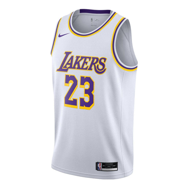 Майка Nike x NBA LA Lakers Jerseys 'LeBron James 23', белый фигурка funko vinyl gold nba lakers lebron james city 5 59386
