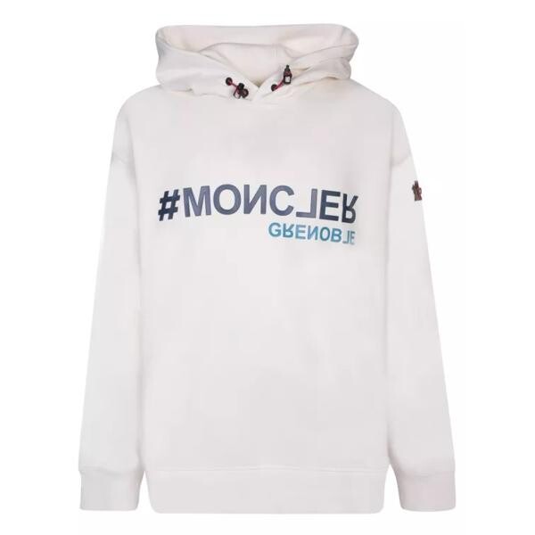 

Футболка white cotton hoodie Moncler, белый